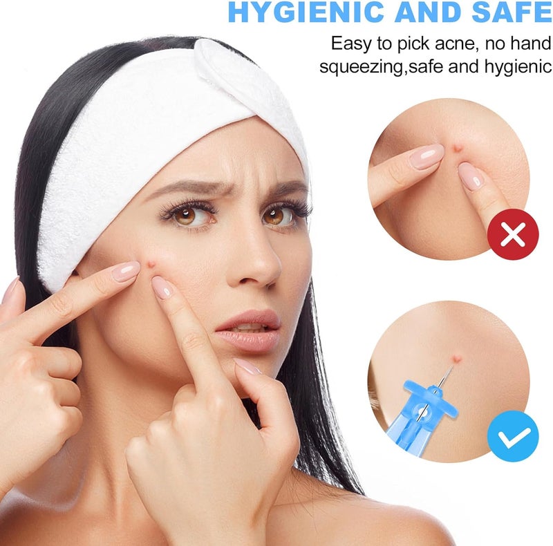 Refesta 100PCS Disposable Acne Needle & 144 Dots Pimple Stickers - Ultrafine Pimple Popper Needle - Image 2